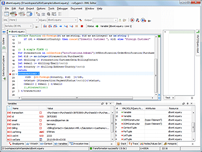 XQuery Debugging Interface