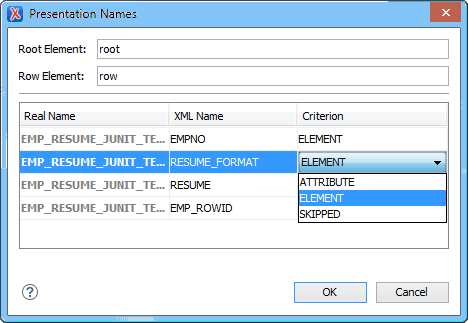 Fields Map Dialog