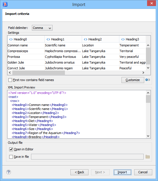 Import Excel File