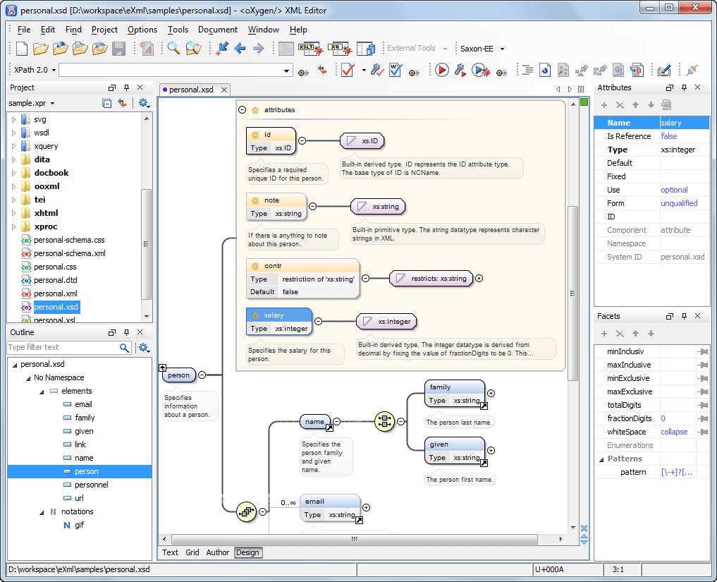 Visual XML Schema Diagram Editor