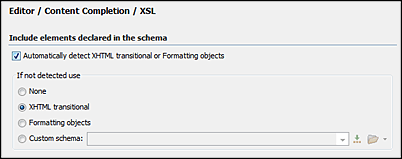 Content Completion XSLT