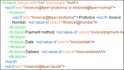 XML prefix mapped to color
