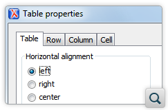 Support for Editing DITA Table Properties