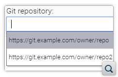 Autocomplete Repositories for Generic Git Connector