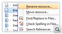 Move or Rename a Topic Referenced in the DITA Maps Manager View