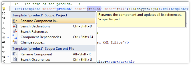 XSLT Search and Refactoring
