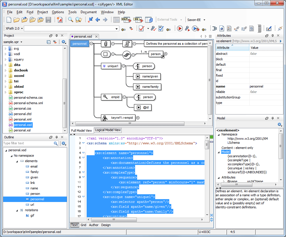 XML Schema (XSD) Editor