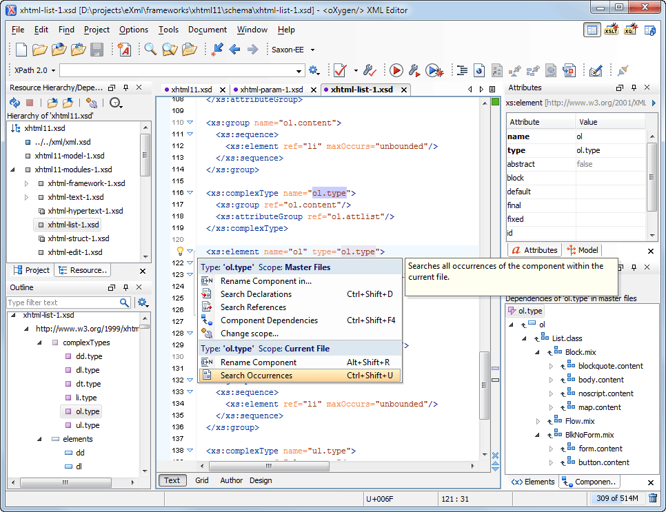 XML Schema (XSD) Editor